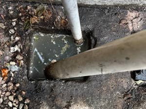 A Blocked Kitchen Waste Water Gully in Appleton.