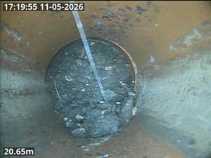 A redundant disused drain not correctly capped off.