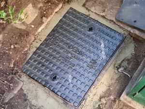 A replacement drain cover installation in Kinston upon Thames.