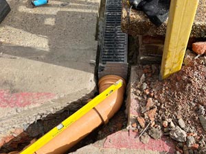 Aco Drain Installation in Cricklewood.
