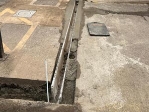 Aco Drain Installation in Ruislip.