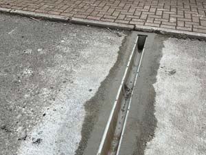 An Aco drain installation in Stanmore.