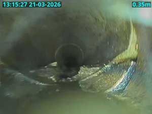 Broken drain.