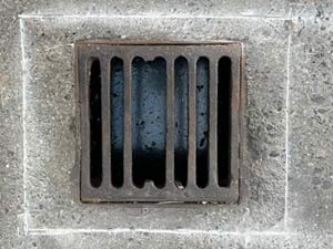 Damaged Gully Drain Grid which needs Replacing
