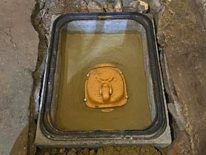 replacement of a concealed running trap with a non return valve