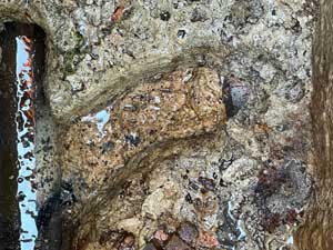 scale build-up effecting drainage system