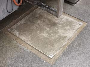 Stainless Steel manhole cover installed Wembley